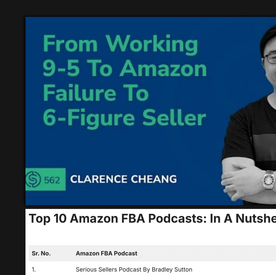Serious Sellers Podcast